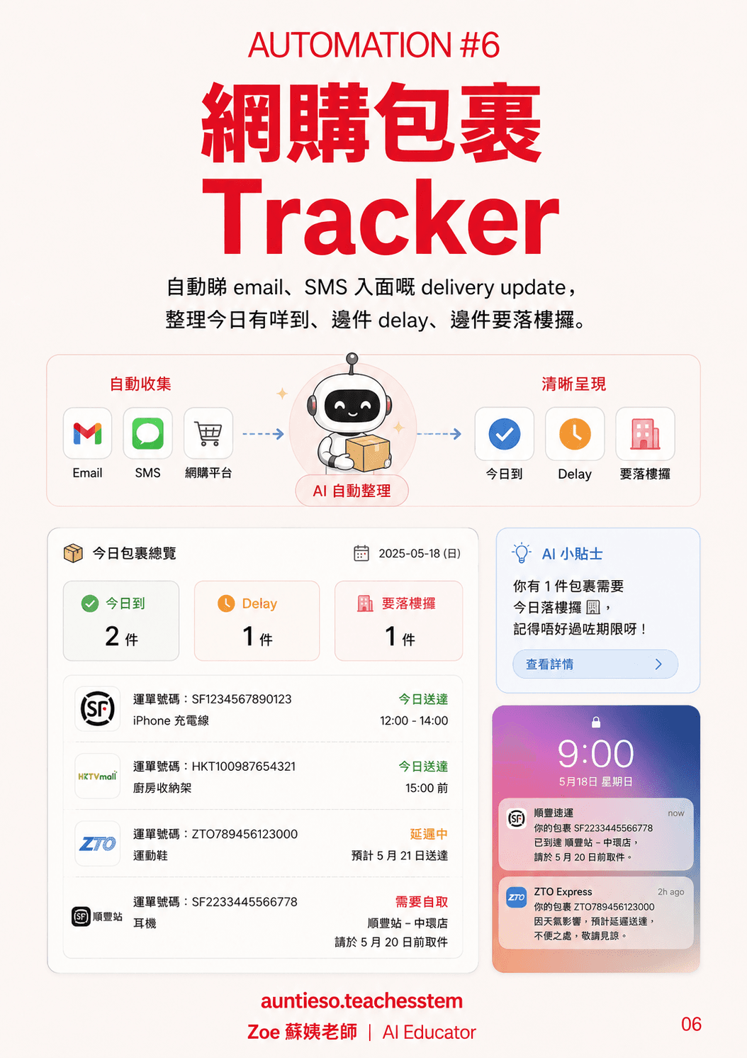 6. Parcel tracker