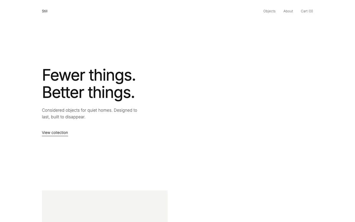 Minimalism